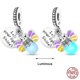 thumbnail image 1 of Ajuste Pandora 925 pulsera Original camaleón luminoso luciérnaga mariposa plata encantos cuentas para DIY joyería de Navidad fabricación de regalos Dengxun unisex, 1 of 2