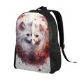 thumbnail image 2 of Fotbe White Red Cat Couple Travel Laptop Backpack, Business Slim Sturdy Laptops Backpack, Water Resistant College School Computer Bag Gift for Men & Women Fits 15.6 Inch Notebook, 2 of 8