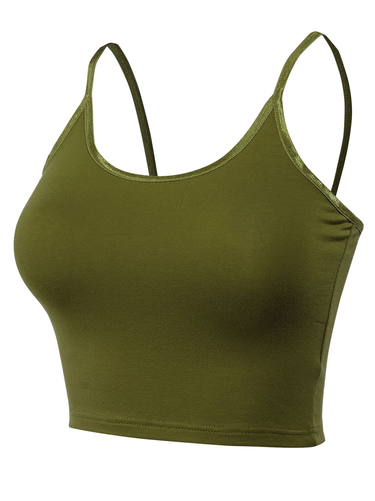 Jalioing Yoga Sets for Women Spaghetti Strap Tank Short Top Solid
