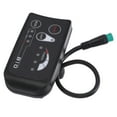 thumbnail image 1 of Electric Bike LED Display Panel, Gear Memory Function Electric Bicycle LED Display Meter Wide Applicatons  for Pasion Electric Bike Motor for 22.2mm Handlebars, 1 of 8
