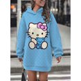 thumbnail image 1 of Nueva falda con capucha cómoda para mujer de otoño e invierno, sudadera holgada informal con estampado de Hello Kitty, estilo retro callejero para juegos de rol, 1 of 1