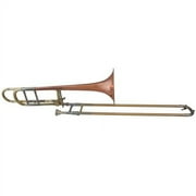 Blessing BTB-88OR Artist Series Trombone With F Attachment Open Wrap, Lacquered Brass with Red Copper Bell, Lacquered Brass with Red Copper Bell