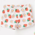 thumbnail image 4 of Teen Girl Swimsuit Sleeveless Strawberry Print Athletic Competitive Swimwear 2 Pieces Ruffles Floral Outfits White Bathing Suit For Little Girls 5-6T, 4 of 8