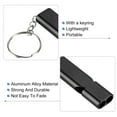 thumbnail image 4 of Uxcell Survival Whistle, Double Tubes Whistles Super Loud, Black, 2 Pack, 4 of 5