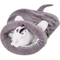 thumbnail image 4 of Bed Soft And Warm Cat Sleeping Bag Self-heating Kitty Sack Pet Kennel Beds, 4 of 4