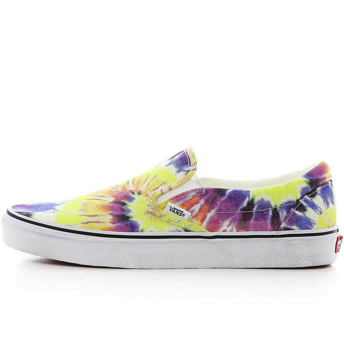 tie dye vans slip on womens