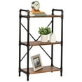 thumbnail image 3 of 3-Tier Industrial Black Bookshelf, 3 of 8