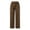 HB186 Brown, variant on Likimi Womens Casual Pants Loose Fit Drawstring Elastic Waist Straight Wide Leg Solid Color Joggers Comfortable Sport Long Trousers With Pocket Size S Black