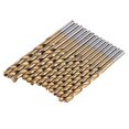 thumbnail image 2 of 98pcs Titanium Coated High Speed Steel Twist Drill Bit 1.5mm-10mm Drill Bits Straight Shank, 2 of 4