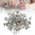 thumbnail image 4 of DIY Craft Accessories, Steel DIY Pendants, 70Pcs/Set Long Service Life Silver For Necklaces Making Bracelets, 4 of 8