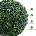 thumbnail image 2 of DSstyles Topiary Trees Artificial Outdoor, 45 Inch/35 Inch Boxwood Triple Ball Trees Milan Grass Ball Topiary Trees for Porch, Home, Garden Decor,1 Pack, 2 of 6