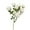 White, variant on 1 Pcs Artificial Rose Silk Flower, Artificial Rose Bud Silk Flower, 19" Long Artificial Flower Bush for Wedding Decor Home Decoration Faux Roses Decor- Fake Pink Rose with Stem