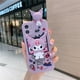 thumbnail image 1 of Sanrio Kuromi-funda de teléfono de silicona con cordón 3D, carcasa suave anticaída para iPhone 14, 13, 12, 11 Pro Max, XR, XS MAX, X Girl Fivean unisex, 1 of 2