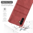 thumbnail image 5 of Allytech Case for Samsung Galaxy A13 5G,Magnetic Leather Card Pocket Wallet Case Shockproof Rubber Kickstand Cover with Shoulder Strap,Red, 5 of 5
