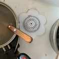 thumbnail image 5 of ionze Kitchen Tools 2pcs Drain Hair Catcher Shower Drain Covers Durable Silicone Hair Stopper Bathtub And Shower Drain Protectors For Bathroom Bathtub And Kitchen Kitchen Accessories （White）, 5 of 7