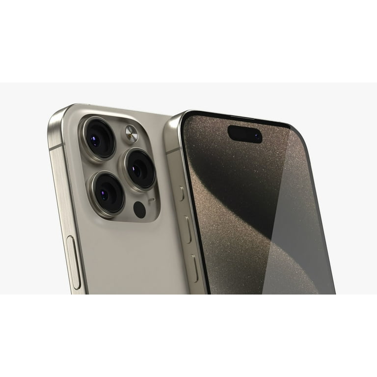Apple iPhone 15 Pro Max, 512GB, Natural Titanium - Unlocked (Renewed)