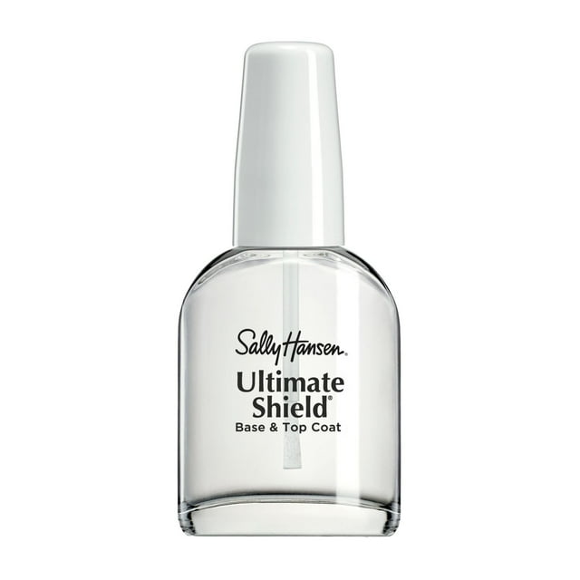 Sally Hansen Ultimate Shield® Base & Top Coat, 2 in 1, Panthenol Formula Helps Grip Nail Color, Nylon & Pro Vitamin B5 Formula Shields Nails