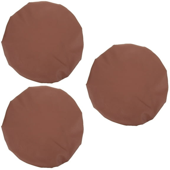 3pcs Round Bar Stool Seat Cover Leather Stool Cushion Cover Bar Seats Chair Cover