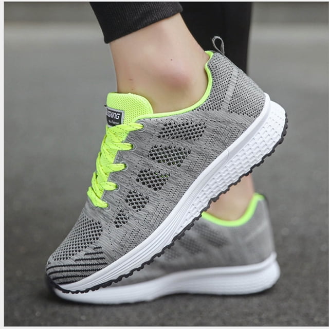 Zapatos deportivos de tejido volador, zapatos ligeros informales de malla transpirable para mujer Wmkox8yii shalkjhdk886
