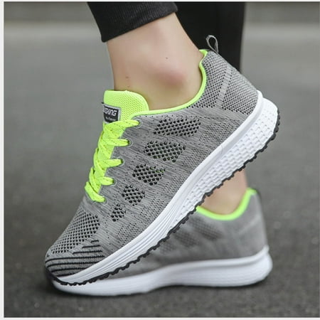 

Egmy Flying Woven Sports Shoes Women S Breathable Mesh Casual Flat Bottom Light Shoes