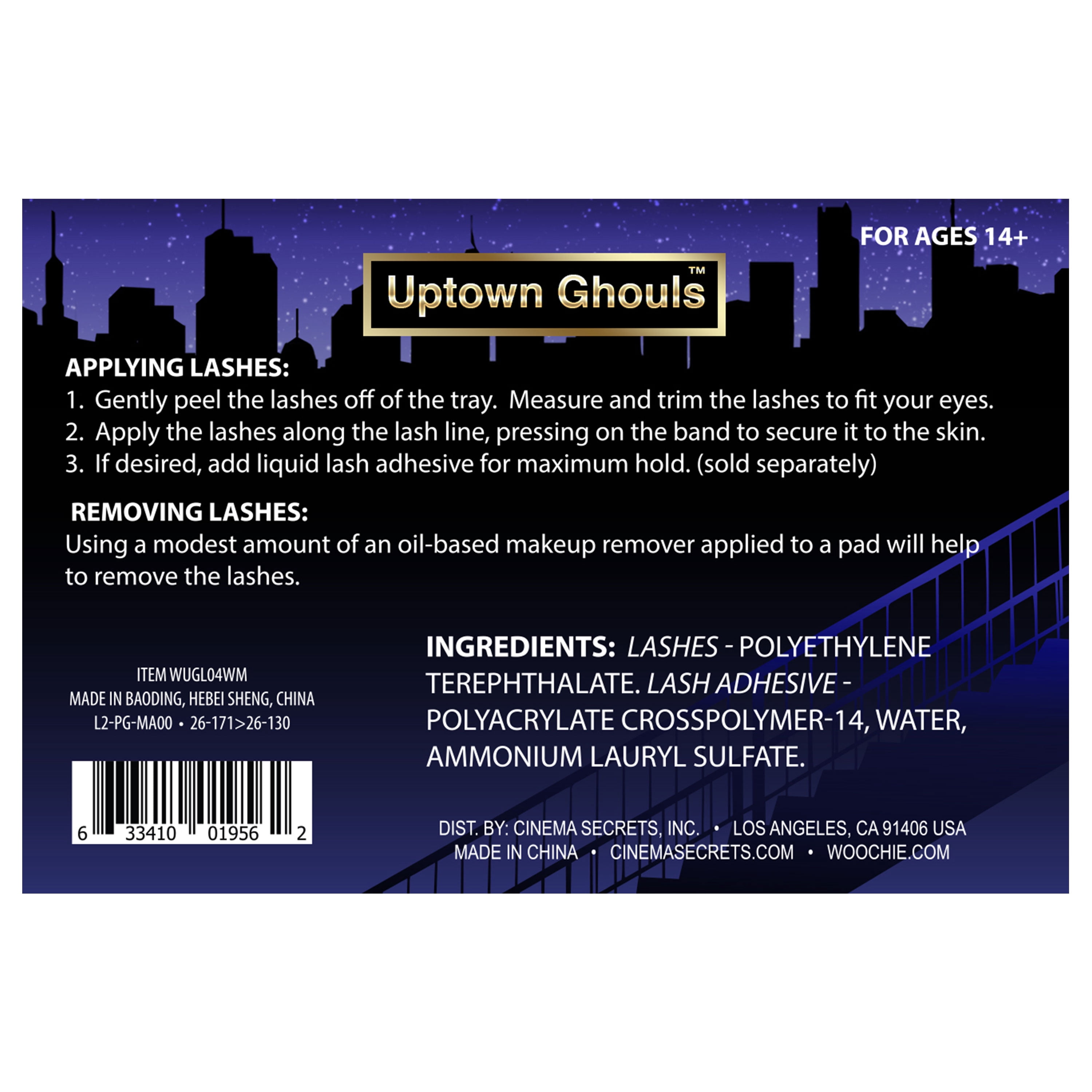 Glam Gala Eylashes from Uptown Ghouls, Halloween Makeup by Cinema Secrets
