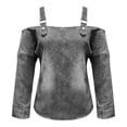thumbnail image 6 of Baberdicy Long Sleeve Shirts for Women Women's Denim Shirts Lapel Collar Long Sleeve Button down Slim Fit Casual Tops, Grey, L, 6 of 6