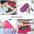 thumbnail image 7 of TEQUAN Large Capacity Pencil Case, Fashion Animal Leopard Texture Pattern Pencil Pouch 2 Compartments Pencil Bag (Pink), 7 of 7