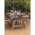 thumbnail image 4 of 52x70 Inch Outdoor Tablecloth with Umbrella Hole Zipper Rectangle Wooden Plank Rectangular Tablecloths Outside Waterproof Rustic Farmhouse Brown Black Barn Door Patio Table Cover for Picnic Party, 4 of 8