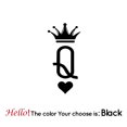 thumbnail image 1 of Motor Helmet Sticker Queen Vinyl Decals For Motorcycle Helmet Decal Decor Royal Q Stickers, 1 of 5