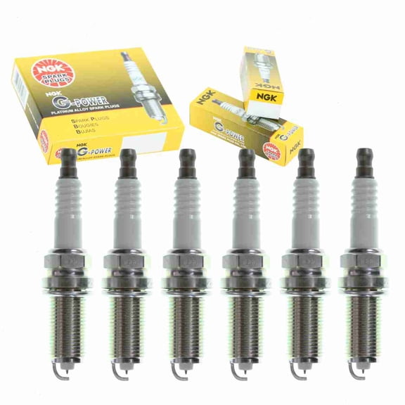6 pc NGK G-Power Spark Plugs compatible with Subaru B9 Tribeca 3.0L H6 2006-2007