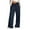 Dark Blue, variant on iHPH7 Wide Leg Pants Woman Pull On Pants for Women Wide Leg Pull On Pants for Women Casual Pants for Women Loose Pants for Women Lounge Wear for Women Gaucho Pants for Women Beige L