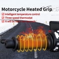 thumbnail image 2 of Cubierta de manillar de motocicleta Cubierta de manija de calefacción para motocicleta de 12V, calentador de manillares eléctrico, manillar calefactable inteligente para invierno, 3 temperaturas aju, 2 of 8