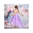 thumbnail image 4 of Sunny Fashion Girls Halter Dress Lavender Pleated Mermaid Sequin Party Tulle 8 Years, 4 of 8