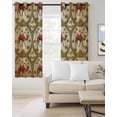 thumbnail image 2 of Brown Desert Camels Blackout Curtains for Bedroom Living Room Darkening Curtains 84 Inch Length 2 Panels Set Tropical Date Coconut Trees Cords Leaves Window Curtain Window Treatment Drapes 52"x84", 2 of 9