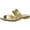 Gold Synthetic, variant on Sarto Franco Sarto Womens Emily  Leather Open Toe Slide Sandals