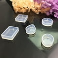 thumbnail image 2 of facefd Pendant Silicone Mold with Hole Mirror Face Different Shapes Reliable Quality Flexible DIY Reuse Mould for Craft Projects Making Rectangle, 2 of 5