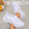 thumbnail image 5 of Lace Up Mesh Walking Shoes for Women Lightweight Non Slip Wide Width Athletic Casual Workout Sneakers, 5 of 7