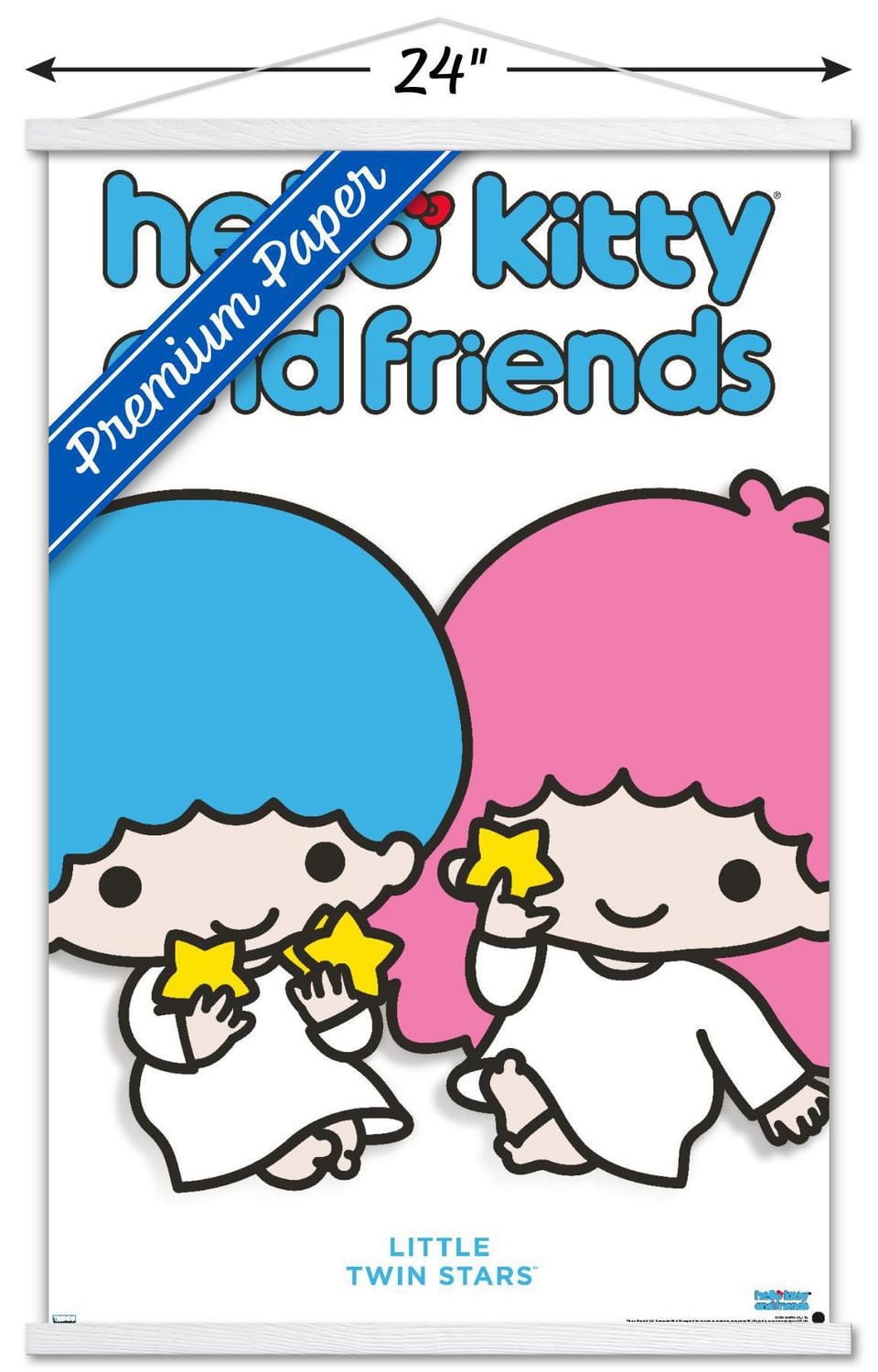 Hello Kitty and Friends: Hello - Little Twin Stars Feature Series Wall Poster with Pushpins