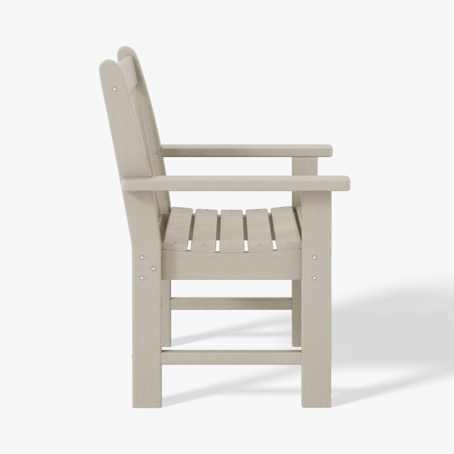 WestinTrends Malibu Outdoor Patio HDPE Adirondack Dining Arm Chairs (Set of 2), Sand