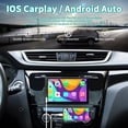 thumbnail image 2 of Receptor de audio de radio estéreo para automóvil de doble DIN compatible con Apple Carplay, Android Auto, Mirror Link, estéreo para automóvil con pantalla táctil completa de 7 pulgadas, cámara de res, 2 of 5
