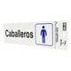 thumbnail image 2 of Letrero Para Baño Caballeros Hy-Ko Blanco 7.6X22.8Cm, 2 of 3