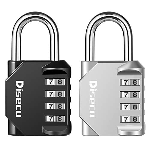 Disecu 4 Digit Combination Lock Outdoor Waterproof Padlock for Luggage