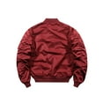 thumbnail image 2 of Innerwin Jacket Windproof Mens Outwear Outdoor Solid Color Lightweight Bomber Jackets Red L, 2 of 3