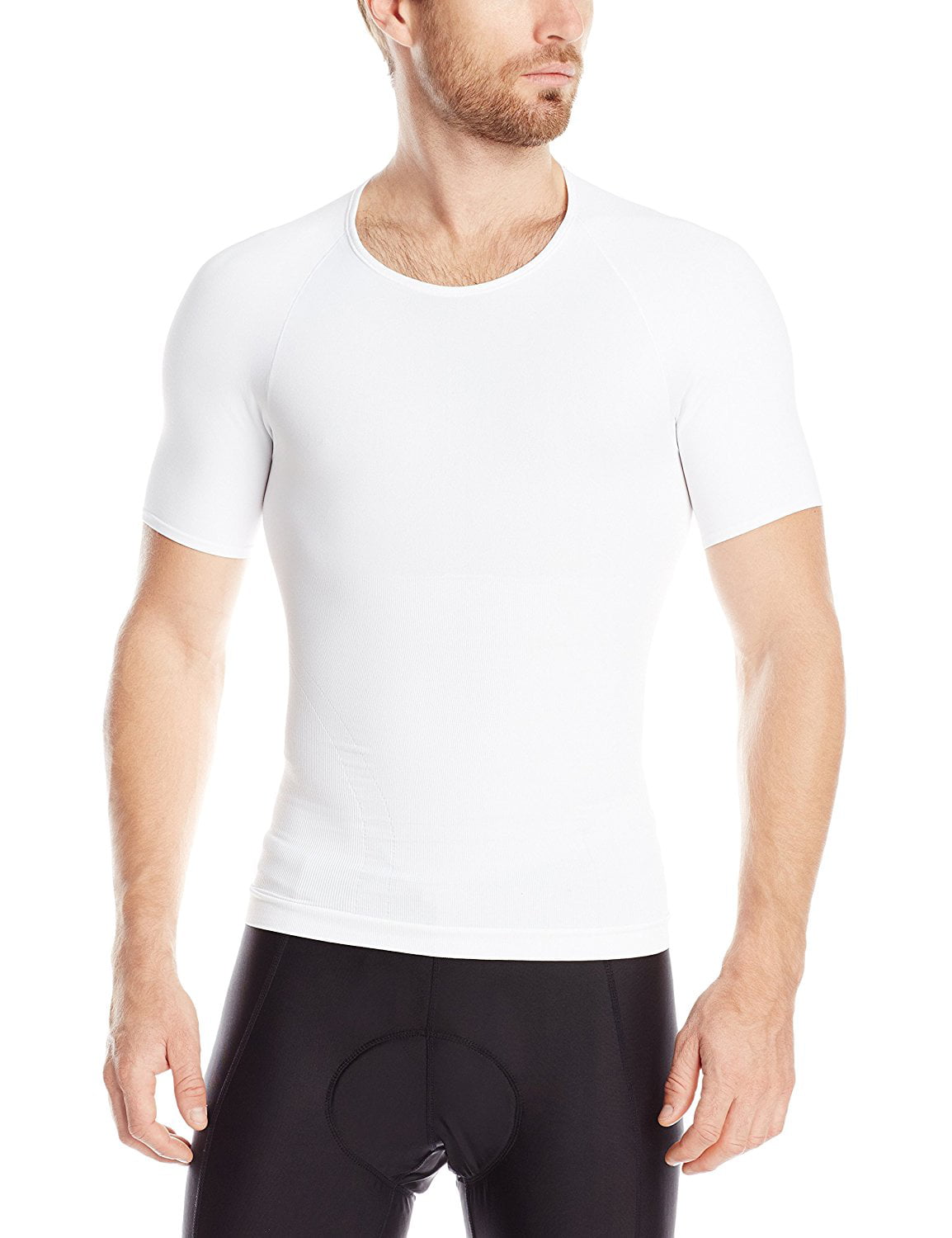 Spanx Zoned Performance Compression Crew Neck Top White Large - Walmart.com