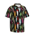 thumbnail image 2 of Daiia Colorful Fishing Lures Hawaiian Shirt for Men Gentle Cotton Regular Short Sleeve Casual-Small, 2 of 9