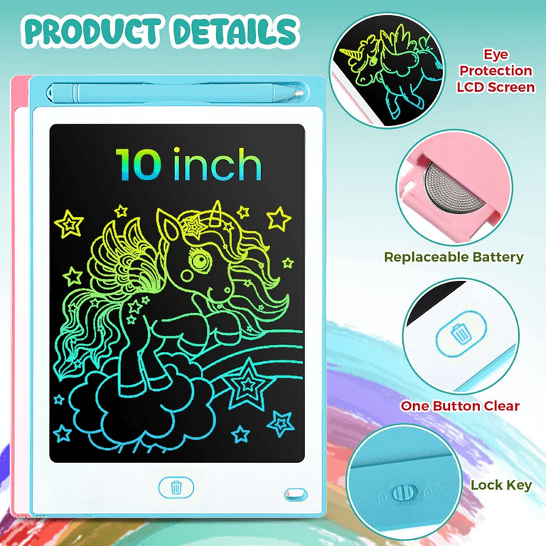 Richgv LCD Writing Tablet, 10 Inch Doodle Board, Pack of 2 photo 2