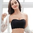 thumbnail image 3 of Bigersell T Shirt Bras Clearance Underwire Sports Bras for Women Convertible Bra Style R4214 V-Neck Padded Bras Pull-On Bra Closure Women's Plus Size Workout Sports Bras Black M, 3 of 9