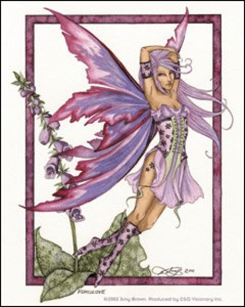 Fairies//Fantasy Foxglove Amy Brown Artist Sticker