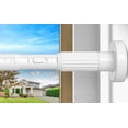 thumbnail image 1 of White Shower Curtain Rod Adjustable 41 to 166 Inch, Spring Tension Curtain Rods Telescoping Curtain Rod for Bathroom, Windows, Kitchen, Room Divider, No Drilling, No Slip, No Rust, 1 of 9