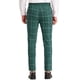thumbnail image 3 of INSPIRE CHIC Pantalones de vestir de cuadros para hombre, corte slim fit, frente plano, negocios, talla 38, verde, 3 of 7